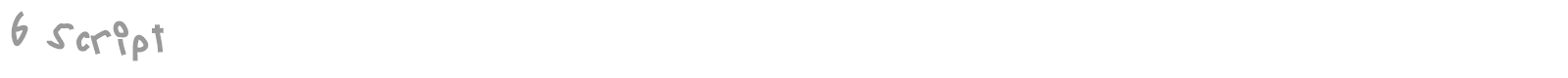 6 Script font preview